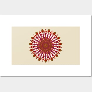 Autumn sensations Mandala Posters and Art